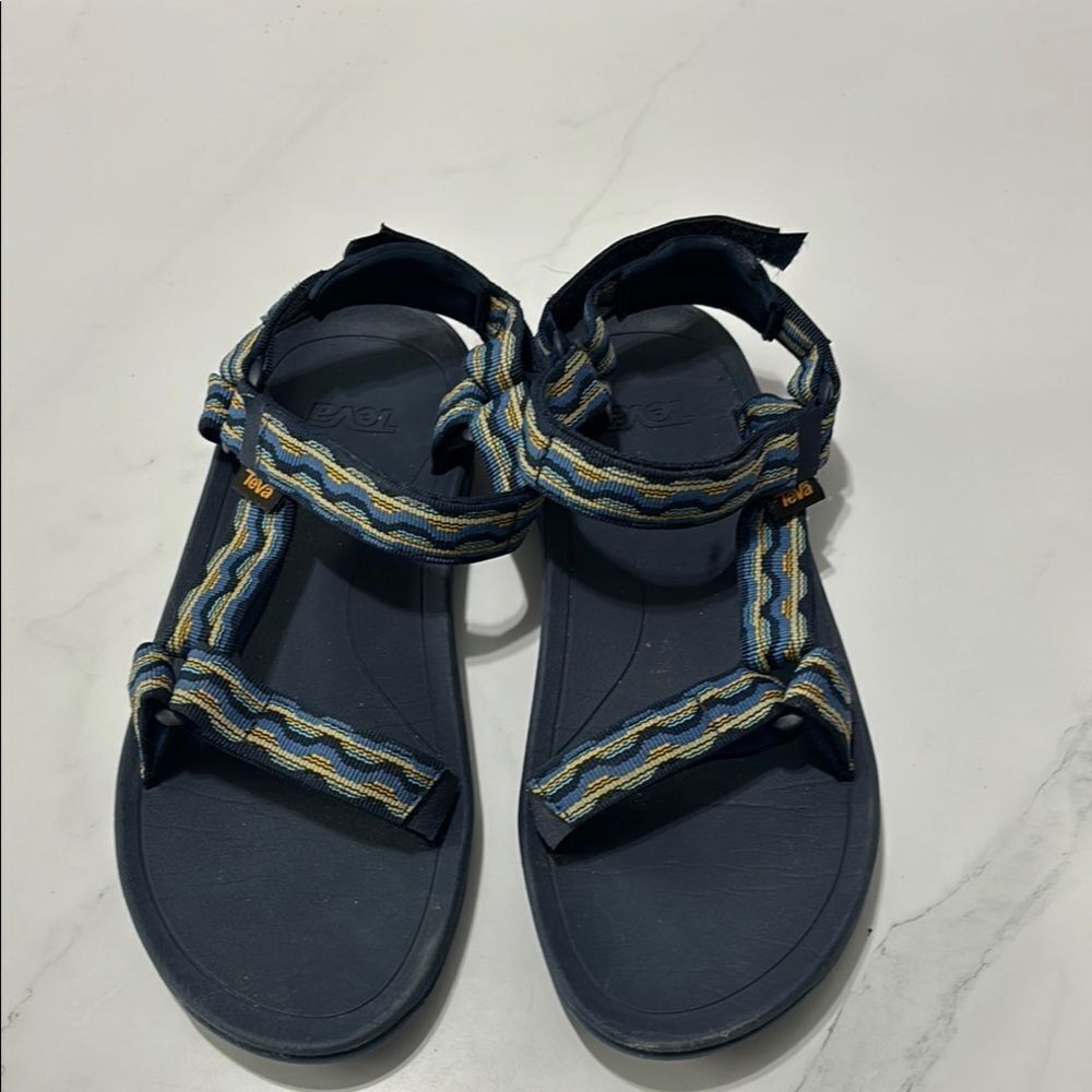 Teva Blue and Yellow Strappy Sandals